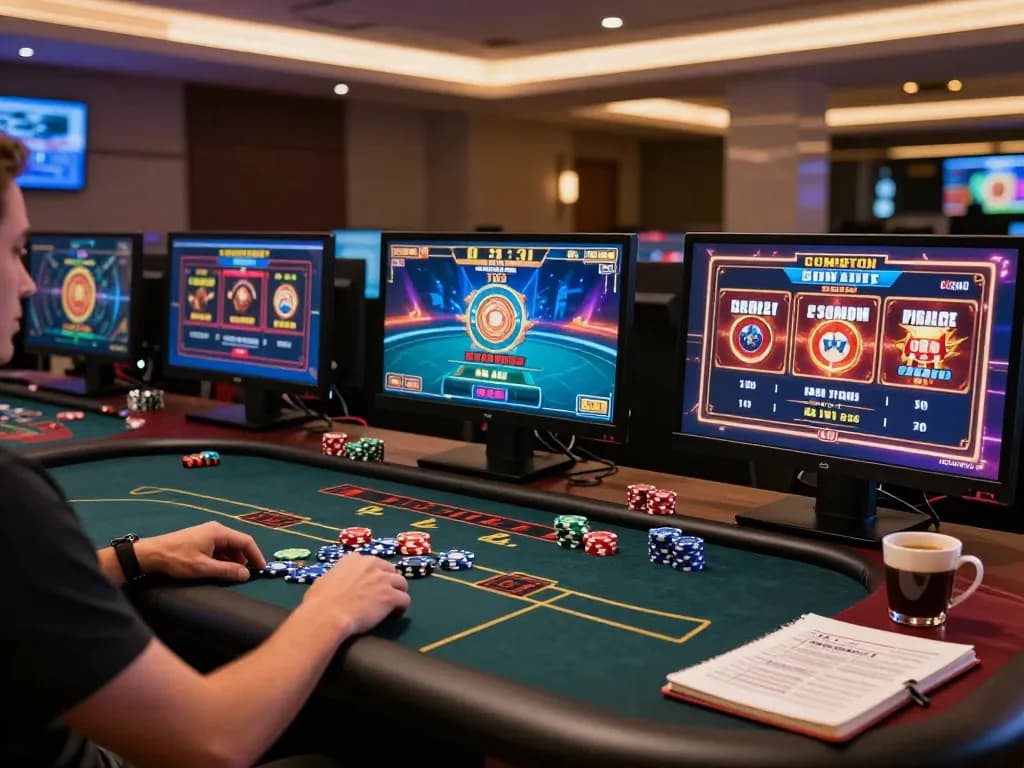 Experience thrilling gameplay on nk88 with an engaging online casino setup featuring poker and slot options.