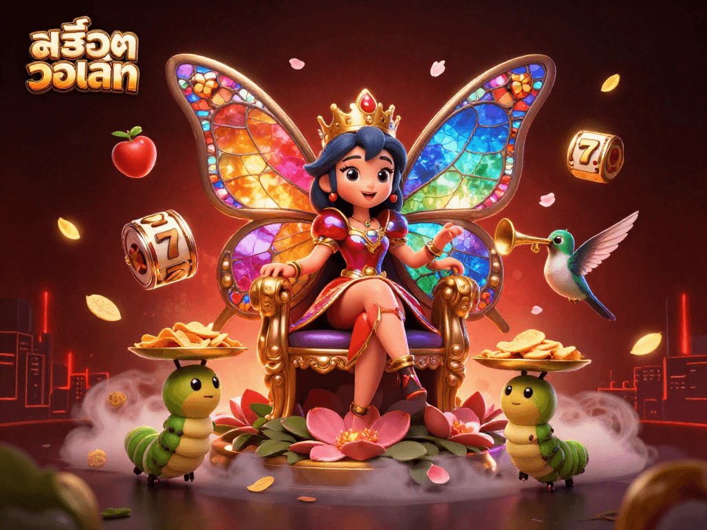 Spin the reels and win at สล็อตวอเลท with our vibrant 3D casino illustration filled with excitement.