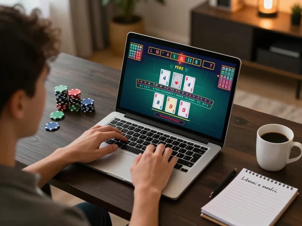 Engaging moment of online gaming at 123B casino with live blackjack gameplay.