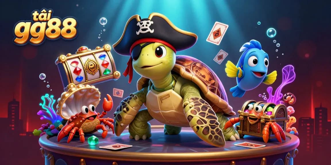 Engage in thrilling gameplay and tải gg88 with colorful casino elements and underwater treasures.