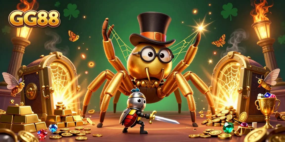 Catch exciting moments at GG88 online casino with a vibrant 3D illustration showcasing thrilling elements.