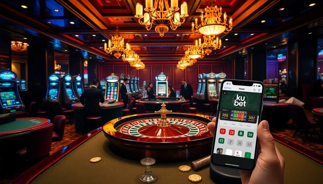 Engage in thrilling games at ku bet, with vibrant tables and an exciting casino atmosphere.