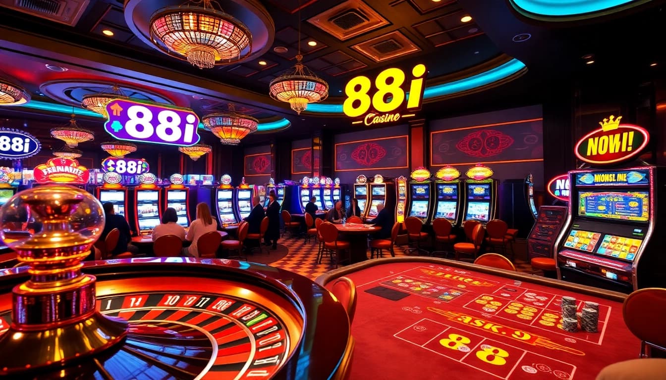 Experience the thrill of gambling with 88I's vibrant casino atmosphere and exciting games.