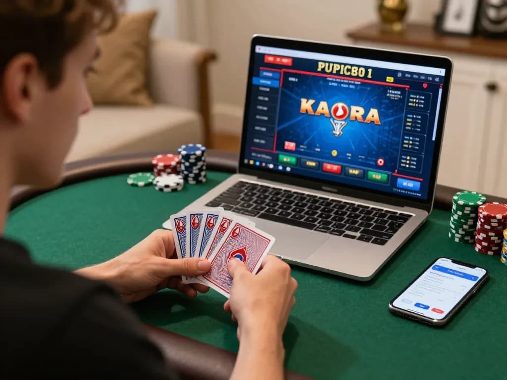 Pemain terlibat dalam kenzototo login untuk analisis strategi poker online, fokus dan bermain secara bertanggung jawab.