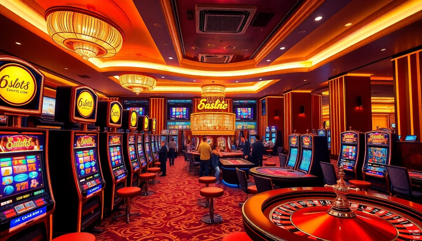 Experience thrilling gameplay at 6slots8 com with vibrant slot machines and casino excitement.