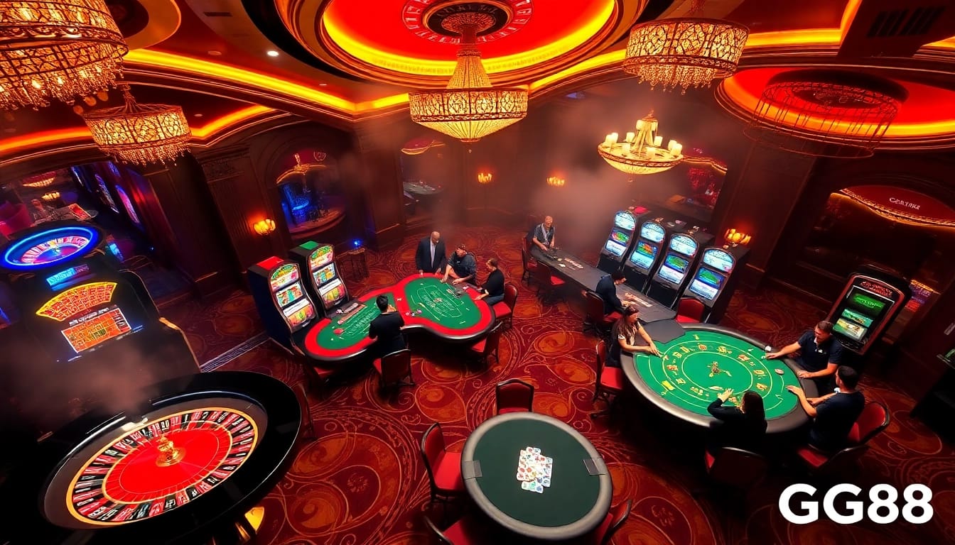 Play at GG88.shop's high-stakes casino tables, experiencing breathtaking gaming excitement.