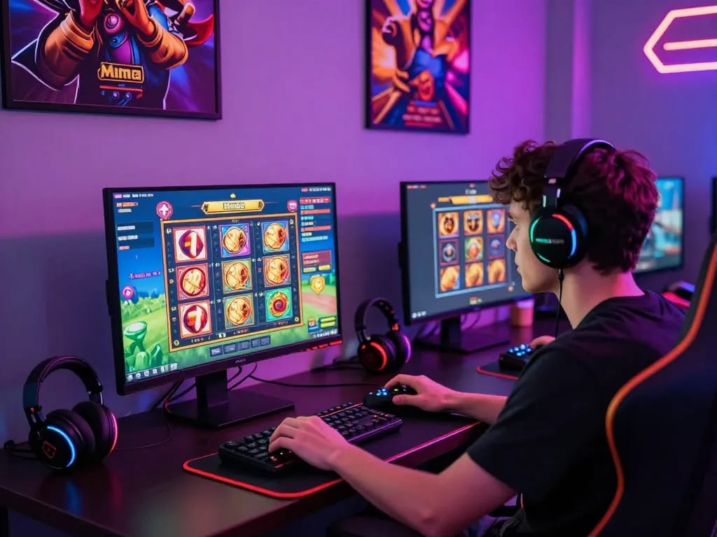Pengalaman gameplay slot demo yang menarik dalam pengaturan permainan yang cerah.