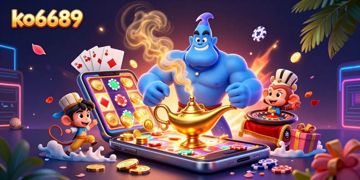 Experience the thrill of slots with ko6689 in an enchanting carnival scene filled with excitement and rewards.