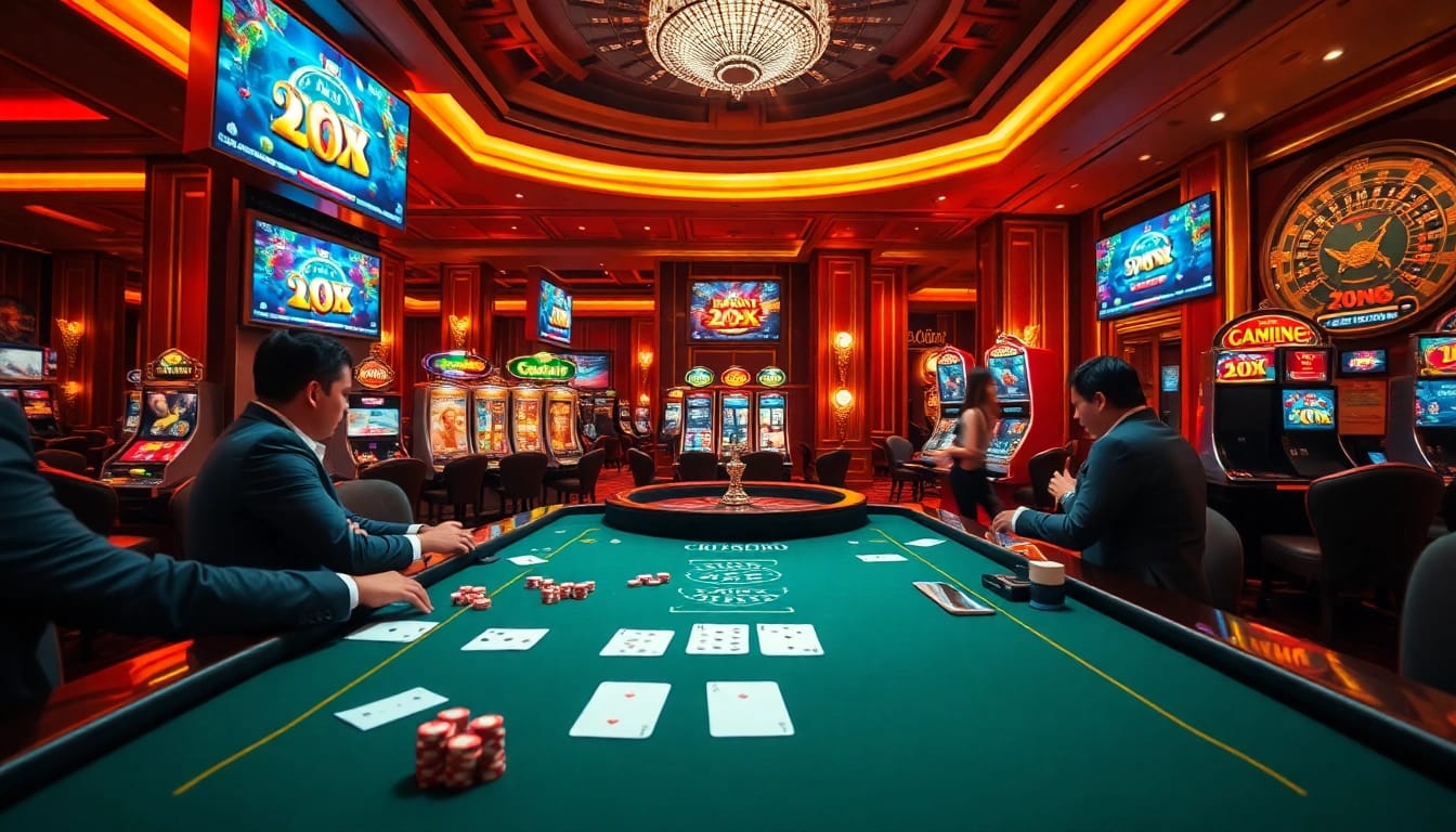 Experience the thrill of gameplay as you login rajatoto88 at a luxurious casino with vibrant slot machines.