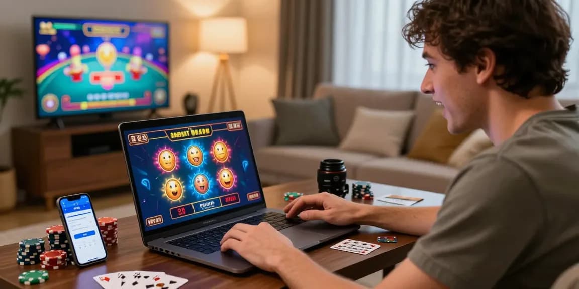 Engaging credit card casino experience at home, highlighting brcs.co.uk's offerings.