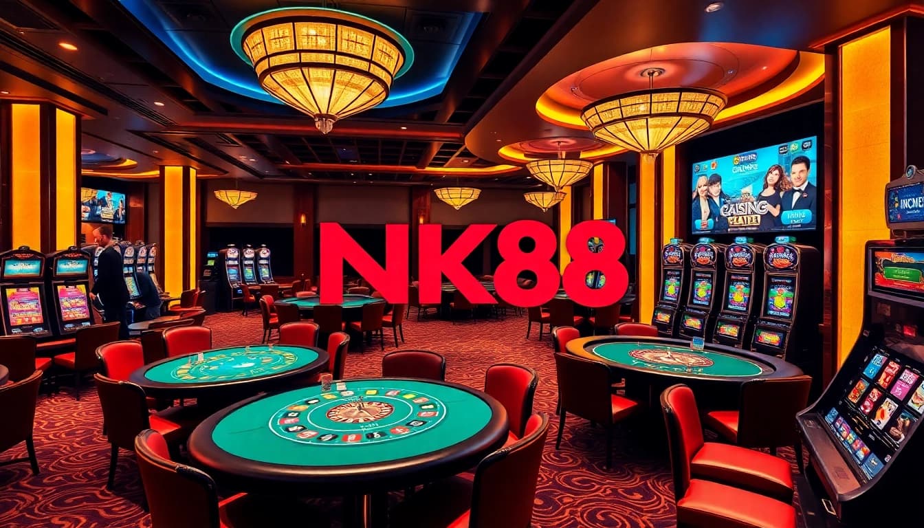 Experience the excitement at NK88 Casino with vibrant games and luxurious surroundings.