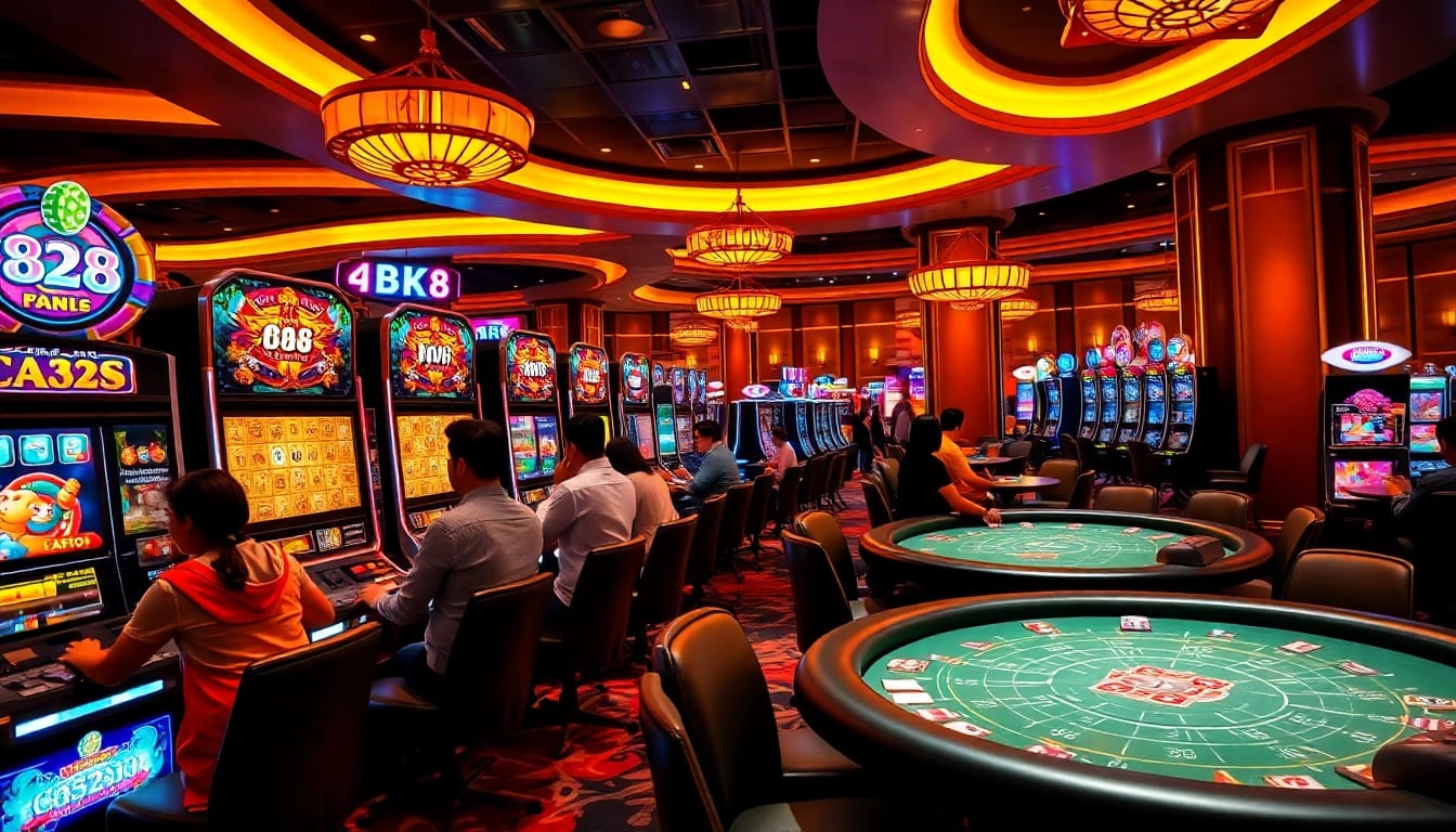 Experience thrilling bk8 สล็อต gaming with colorful machines and engaging atmosphere.