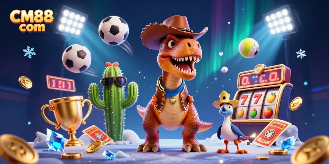 Engage with CM88 com's dynamic 3D casino experience amid colorful gambling action.