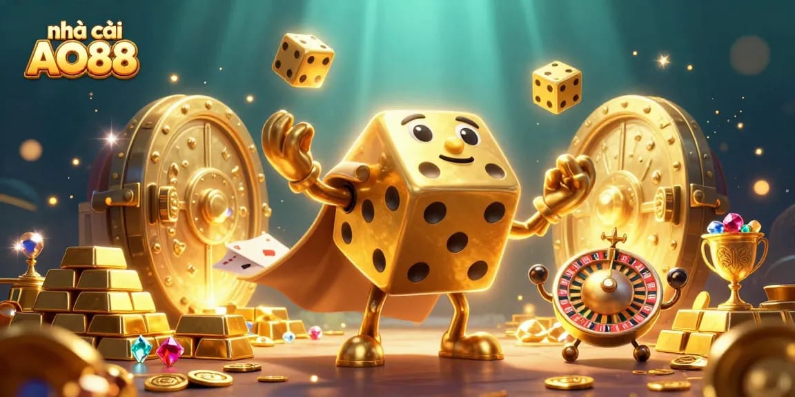 Engage with nhà cái AO88 as golden dice and roulette player explore rich treasures and vibrant casino action.