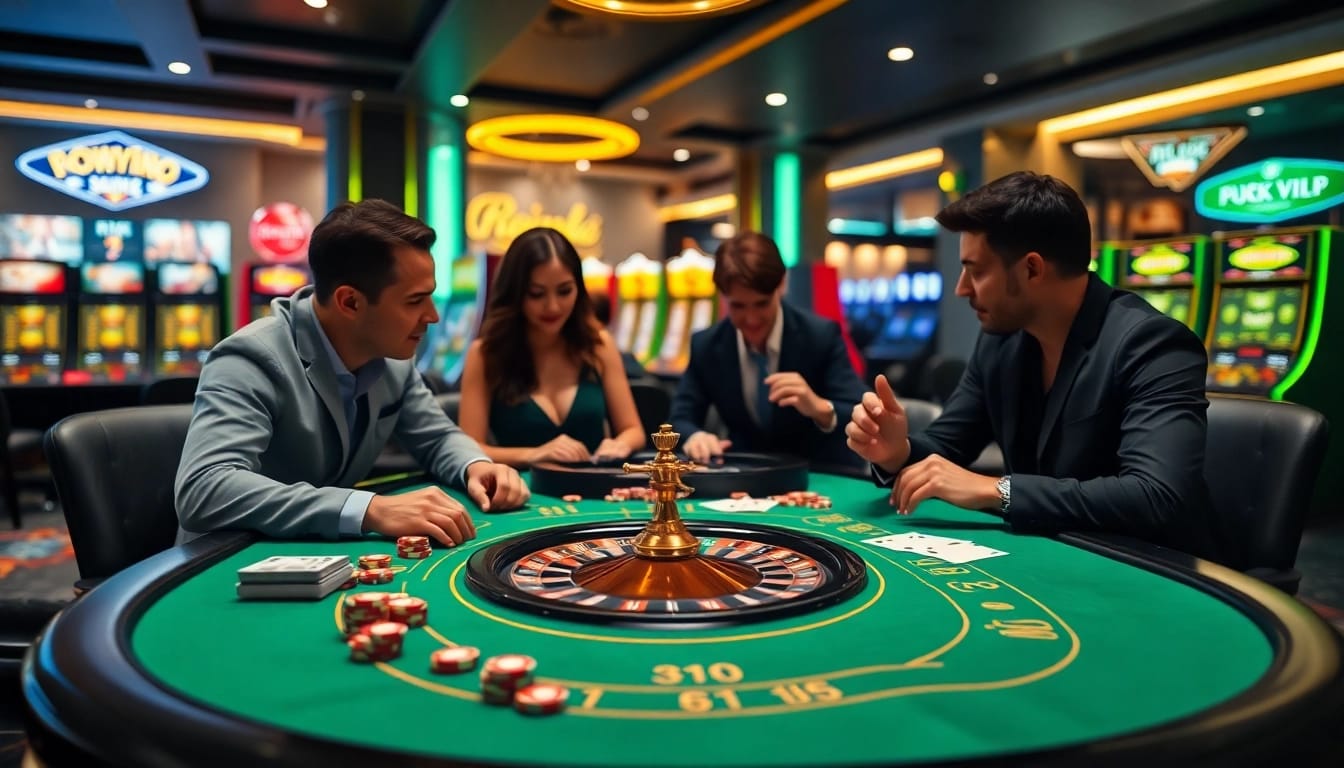 Experience the thrill of rik vip with passionate players at an exciting casino table.