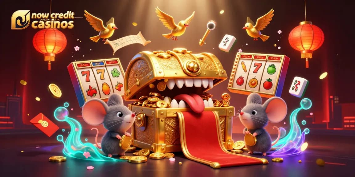 Engage with new credit card casinos featuring vibrant 3D illustrations, slot machines, and adventurous themes.