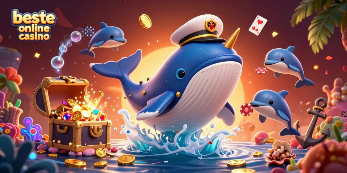Experience the best online casino adventures with colorful characters amidst a treasure-filled ocean scene.