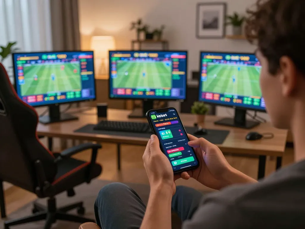 The excitement of kebet casino sports betting showcased on a smartphone with live event stats.