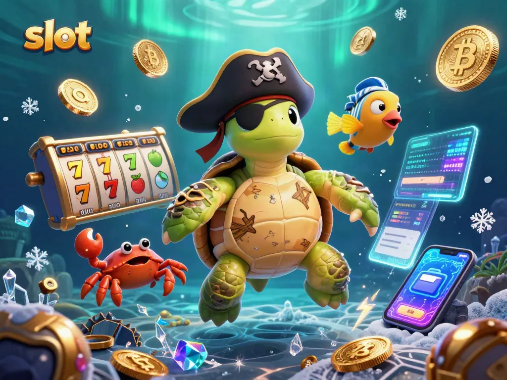 Berputar slot sambil mencari harta karun dengan karakter unik dan koin kripto glowing