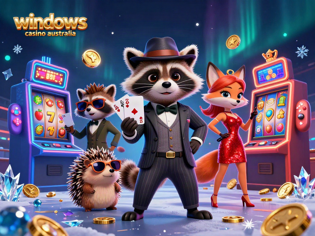 Experience fun gaming dynamics at windows casino australia featuring vibrant characters in lively scenes.