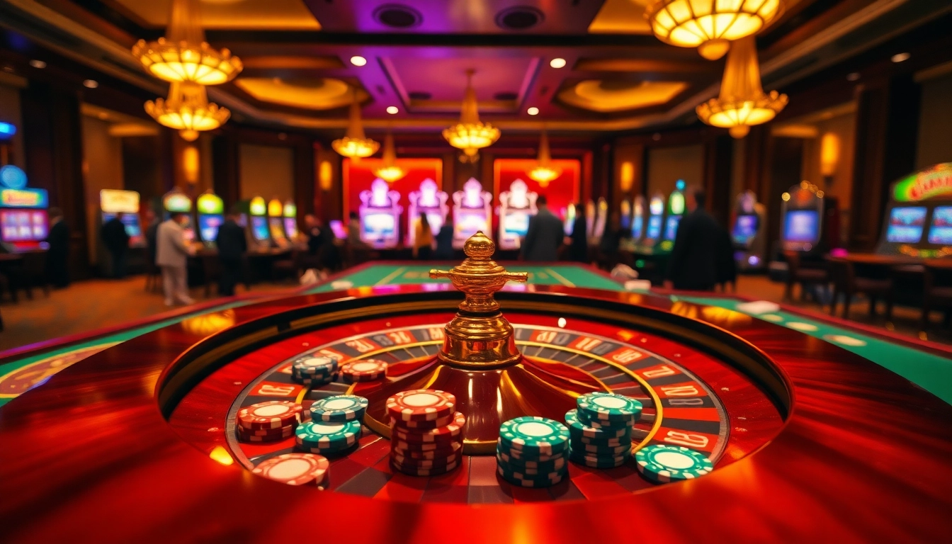 A thrilling casino experience with poker chips and roulette reflecting professionalism at https://kjc.jp.net/.