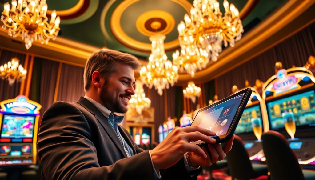 Permainan luxury777 game yang menarik di lingkungan kasino mewah dengan atmosfer glamor.