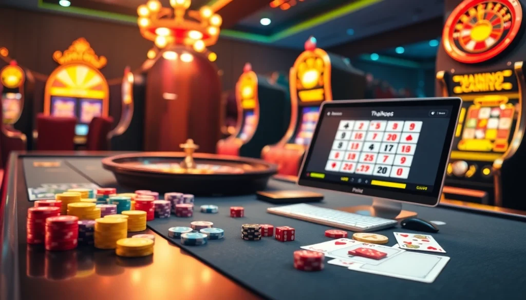 Experience high-stakes gambling action at thabet com with vibrant casino game visuals.