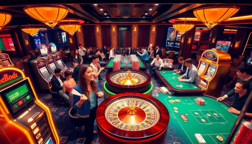 Experience the thrill of winning at https://lc88app.com/ with vibrant casino action featuring tables and players.