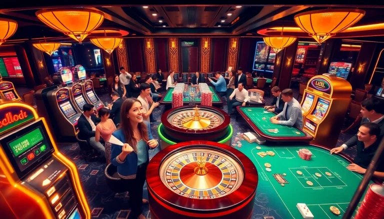 Experience the thrill of winning at https://lc88app.com/ with vibrant casino action featuring tables and players.
