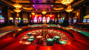 A thrilling casino experience with poker chips and roulette reflecting professionalism at https://kjc.jp.net/.