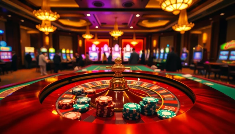 A thrilling casino experience with poker chips and roulette reflecting professionalism at https://kjc.jp.net/.