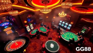 Play at GG88.shop's high-stakes casino tables, experiencing breathtaking gaming excitement.