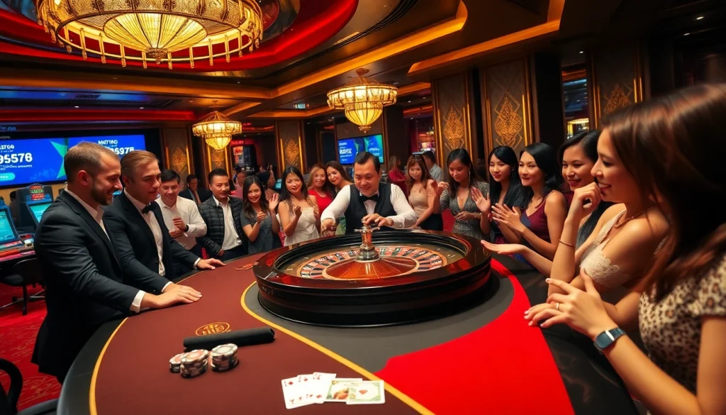 Exciting casino experience at https://789win.associates/ with lively roulette action and engaged players.