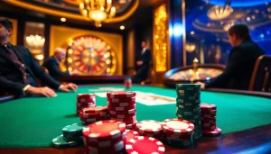 Experience the thrill of poker with 13win's vibrant casino atmosphere and colorful chips.