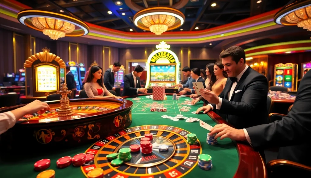 Experience thrilling casino action at https://kuwinblog.com/ with vibrant roulette tables and poker gameplay.