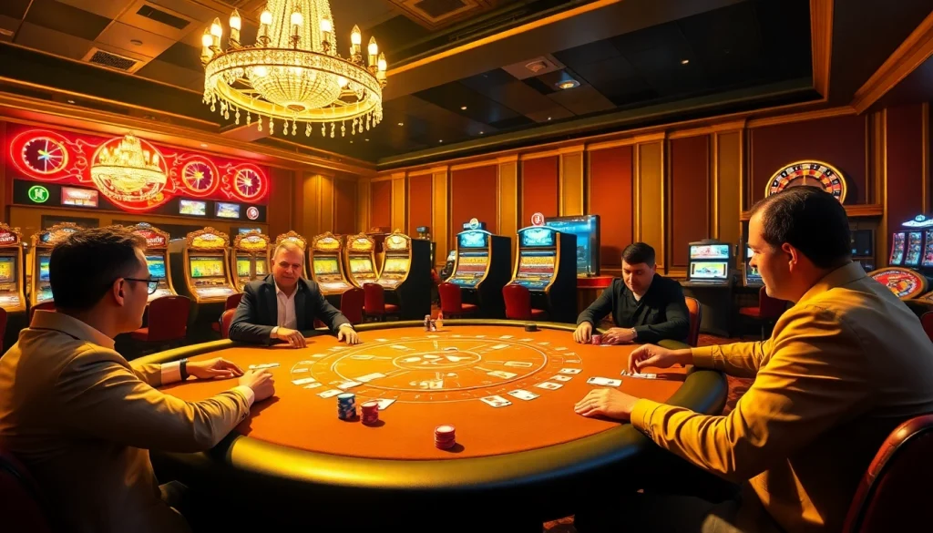 Experience the thrilling poker action at i9bet with luxurious casino visuals featuring vibrant colors, chips, and cards.